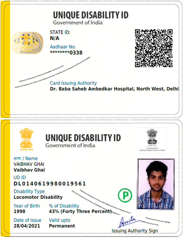Vaibhavghai - Divyang Career