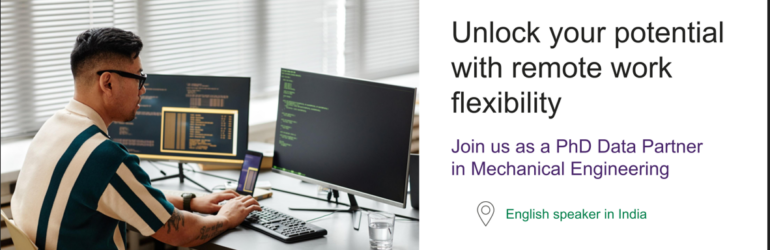 Data Partner with a PhD in Mechanical Engineering