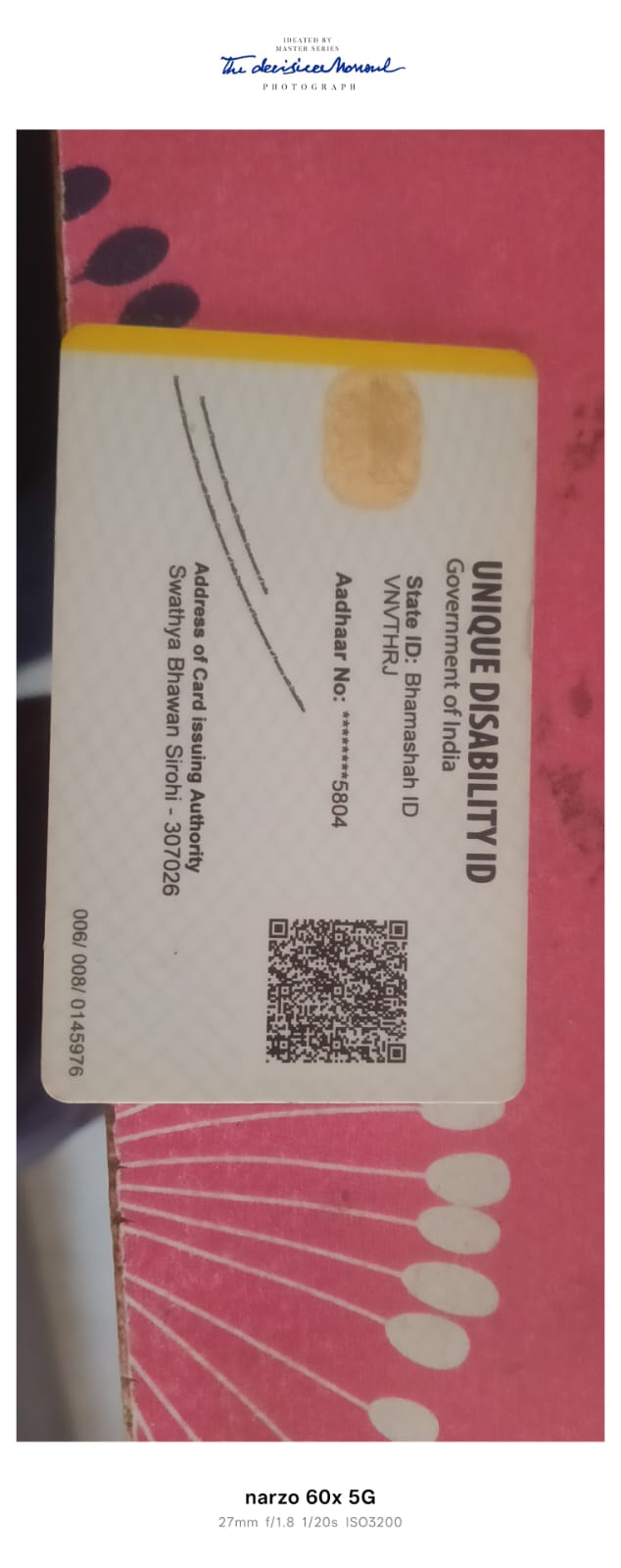 Upload Disability Certificate